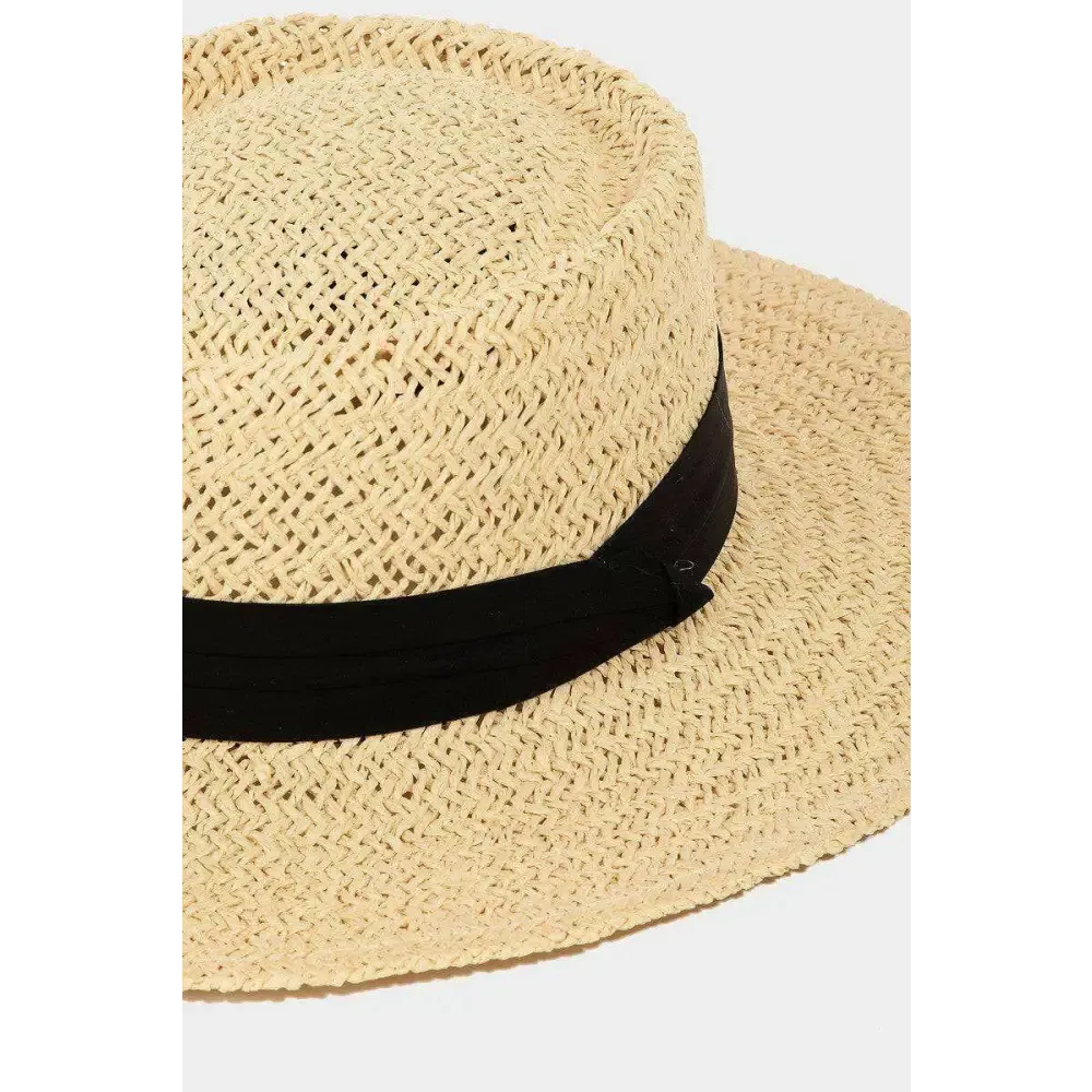 Elevate Your Style with the Fame Straw Braided Pork Pie Hat