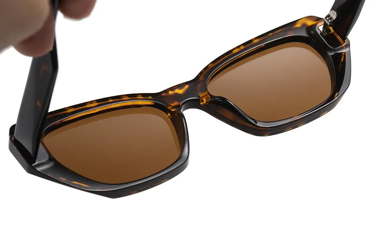 Fabufabu 90’s Vintage Trendy Rectangle Sunglasses for Women & Men